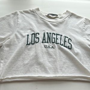 Brandy Melville Los Angeles Cropped Tee